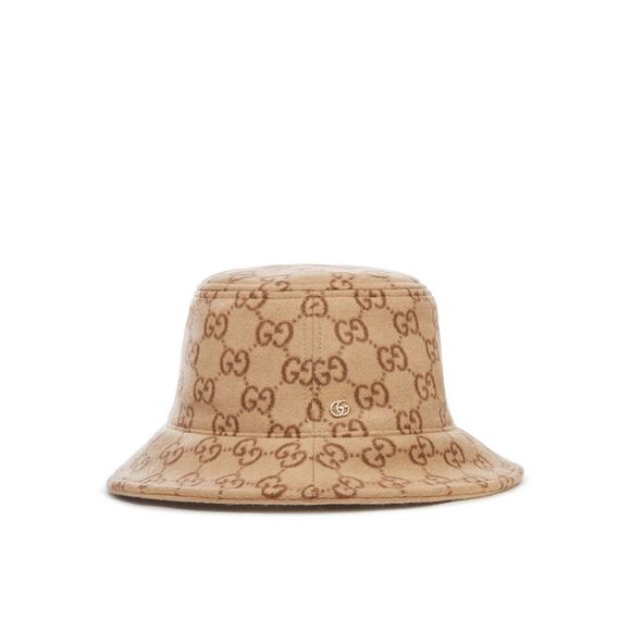 Gucci Women Gg Jacquard Wool Bob Hat - Picture 2 of 2